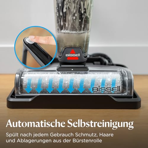 Bissell CrossWave OmniForce, Kabelloser Nass Trockensauger, Saugen & Wischen in Einem oder nur Saugen Modus, Nasssauger mit Hoher Leistung, Waschsauger, Saugwisher, 240m² Mehrflächenreinigung, 3912N