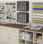 Akro-Mils 10724 Schubladenschrank aus Kunststoff mit 24 Schubladen, für Garage, Perlen-Organizer, Lego-Aufbewahrung, Lehrer-Werkzeugkasten, Make-up-Organizer und mehr, 50,8 cm B x 15,2 cm T x 40,6 cm