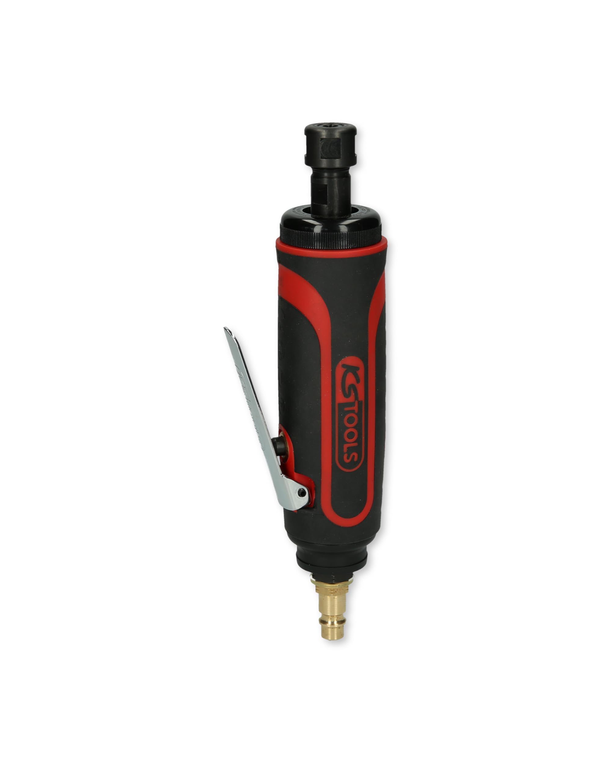 KS Tools Stabschleifer Druckluft 515.5410 6mm I Geradschleifer mit Drehzahl-Regulierung I Für HM-Fräser, Mini-Trennscheiben und Steinschleifkörper I 23.000 U/min