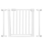 Kinderkraft Lock&GO Treppenschutzgitter Ohne Bohren, Türschutzgitter, Kinderschutzgitter, von 75 bis 103 cm, 90 Grad öffnen, doppelte Verriegelung, Weiß