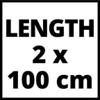 Original Einhell Führungsschiene Alu (Handkreissägen-Zubehör, passend für Einhell Handkreissägen und Tauchsägen, 2x 1000 mm, für gerade Schnitte und Winkelschnitte)