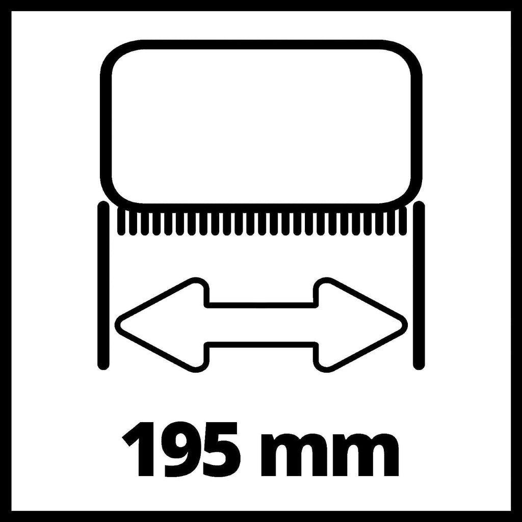 Original Einhell Bürste Ultra (Oberflächenbürsten-Zubehör, passend für Akku-Oberflächenbürste PICOBELLA 18/215, geeignet für raue Steinoberflächen, Arbeitsbreite 19,5 cm)