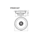 JBL Stage3 627 2-Wege Auto Lautsprecher Set von Harman Kardon - 225 Watt KFZ Autolautsprecher Boxen 16 - 17 cm, Black