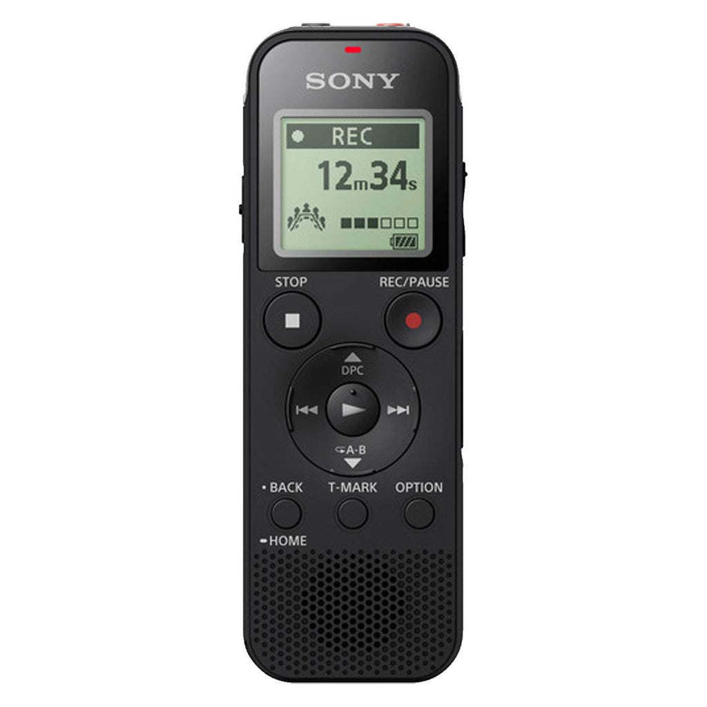 Sony ICD-PX470 Diktiergerät (USB, SD Kartensteckplatz, PCM, MP3, 55h Akku, 4GB, Stereo) schwarz
