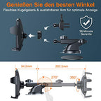 VANMASS Handyhalterung Auto 2026 neuste Version Handy Halterung Auto 4 in 1 Lüftung & Saugnapf Handyhalter 100% Kratzschutz Smartphone Halterungen Innentürgriffe für iPhone 17 Samsung S24 Huawei