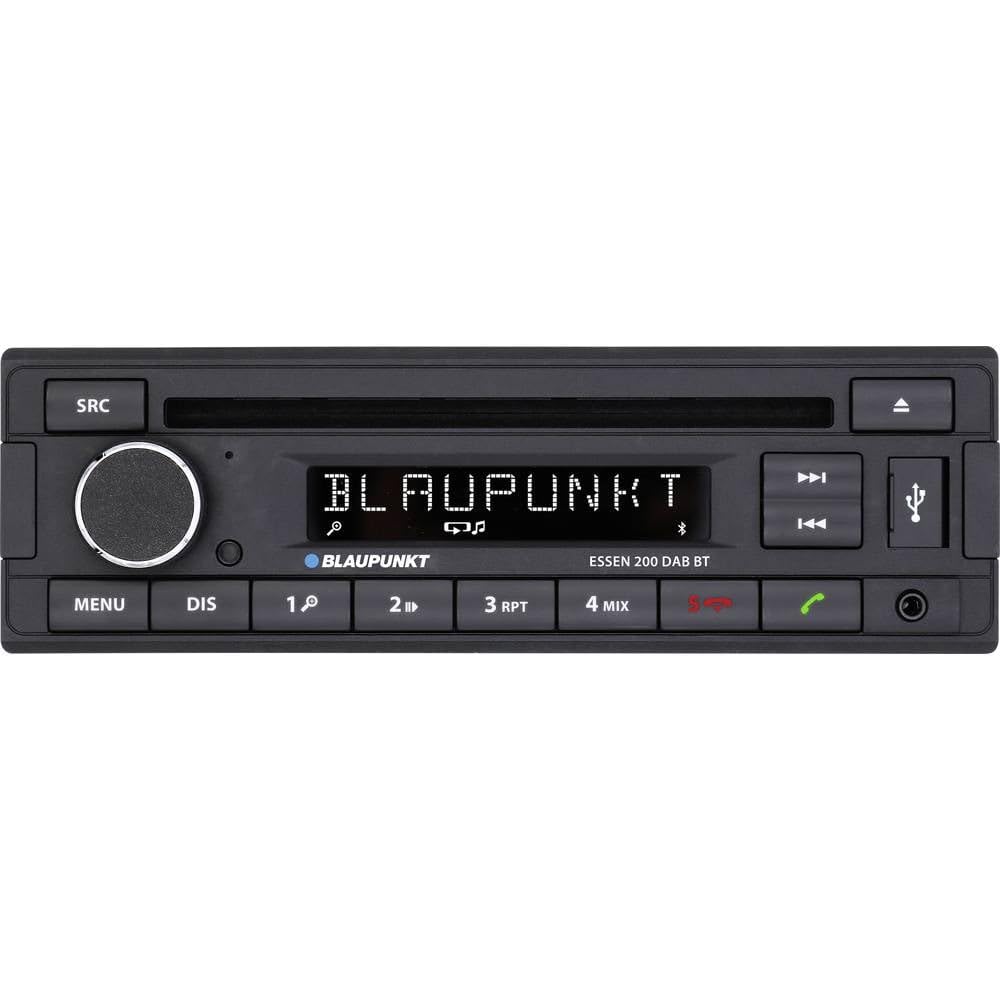 Blaupunkt Essen 200 DAB BT, 1-DIN Autoradio, DAB+, Bluetooth, CD, Freisprecheinrichtung, USB, Aux-Eingang, 4x50Watt, 12V, schwarz