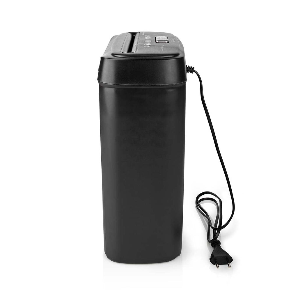 Aktenvernichter - 6x A4-Seiten - 10 l - Sicherheitsnorm: DIN 2-190 W - Schwarz