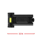 Coast HX4 LED-Klemmleuchte, 80 Lumen, zweifarbig (weißer oder roter Lichtstrahl), magnetisch, mit Strahlrotierung, schwarz