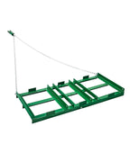 VEVOR Schleppegge, 1220x500x100 mm, Wiesenschleppe mit verstellbaren Stangen & 1830 mm Kette, Wiesenegge für Geländefahrzeuge, UTVs, Traktoren, Rasenmäher, Schleppwerkzeug zum Nivellieren des Rasens
