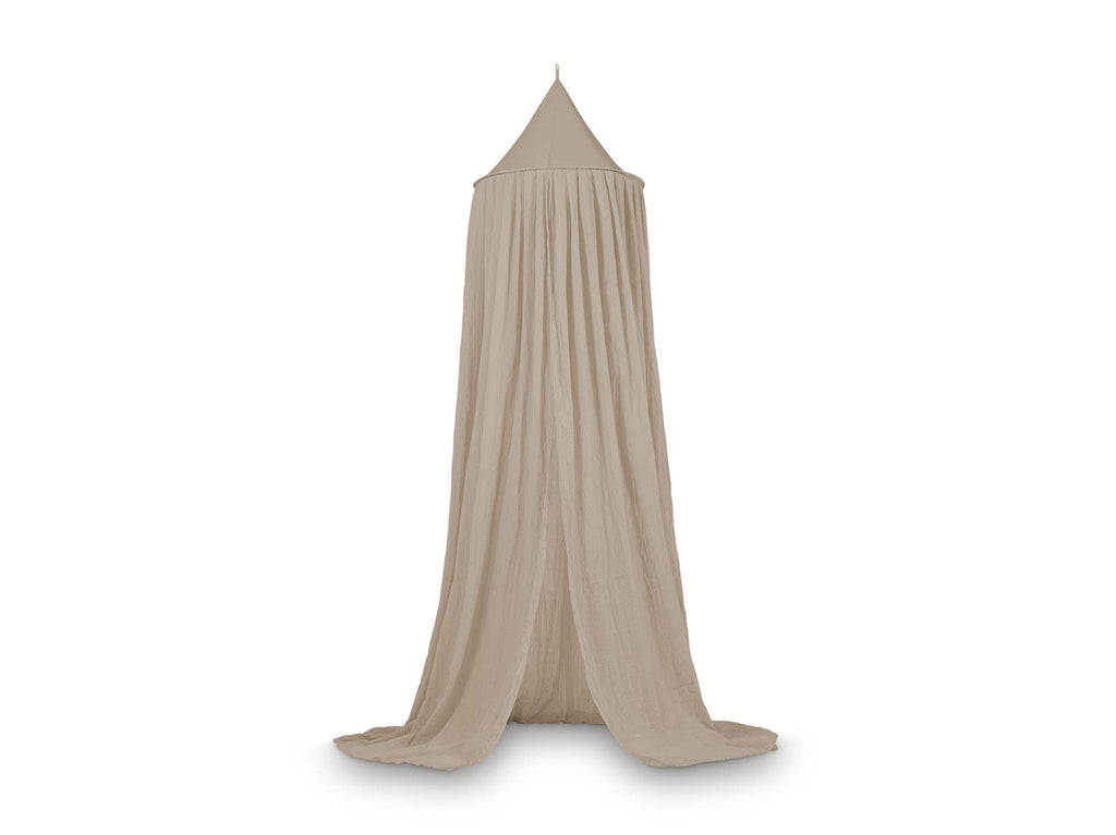 Jollein Baldachin Vintage Nougat - Höhe 245 cm - Betthimmel Babybett Kinderzimmer - Beige