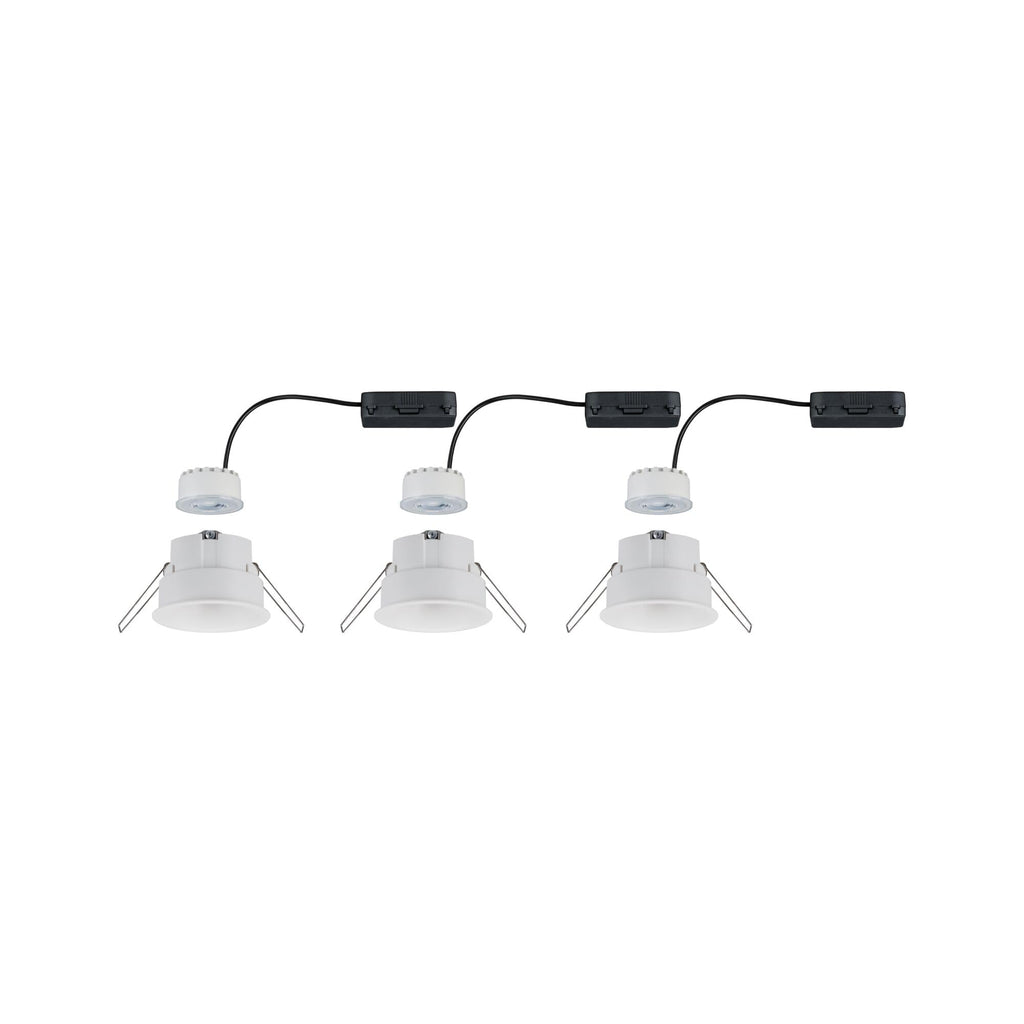 Paulmann 93415 Einbauleuchte LED Cymbal 3x6,8W Weiß matt blendfrei dimmbar