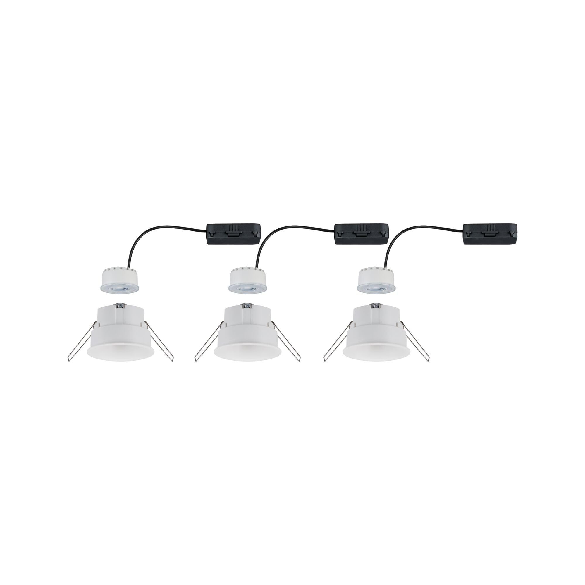 Paulmann 93415 Einbauleuchte LED Cymbal 3x6,8W Weiß matt blendfrei dimmbar