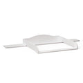 BELLABINO Oti Wickelaufsatz – welliger Wickeltischaufsatz für Malm, Hemnes, Nordli Kommoden (160 cm Breite) – Aufsatz für Wickeltische mit Platzfüller in weiß, 16,5 x 74 x 160 cm (HxTxB)