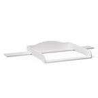 BELLABINO Oti Wickelaufsatz – welliger Wickeltischaufsatz für Malm, Hemnes, Nordli Kommoden (160 cm Breite) – Aufsatz für Wickeltische mit Platzfüller in weiß, 16,5 x 74 x 160 cm (HxTxB)