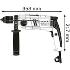 Bosch Professional Schlagbohrmaschine GSB 18-2 RE (inkl. Tiefenanschlag 210 mm, Zusatzhandgriff, Zahnkranzbohrfutter 13mm, im Handwerkerkoffer)