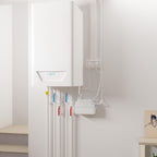 SFA – Kondensatpumpe Sanicondens Eco V02 mit 2 Zuläufen – Für Heizkessel und Klimaanlagen – Geräuscharm (45 dB) – Vollständiges Installationsset – 26 x 13,8 x 17 cm