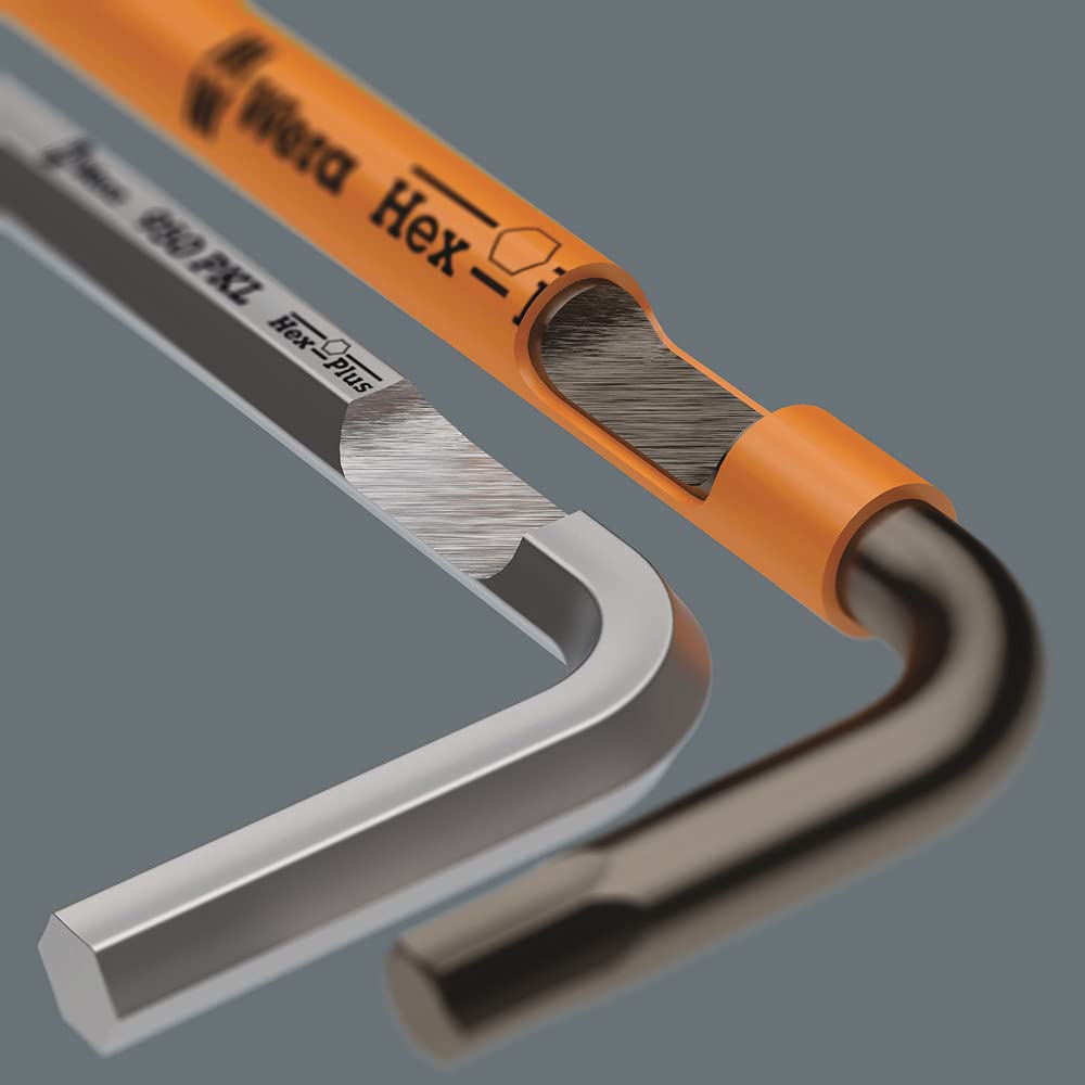 Wera 05022640001 950/9 Hex-Plus Multicolour Imperial 2, Winkelschlüsselsatz, zöllig, BlackLaser, 9-teilig
