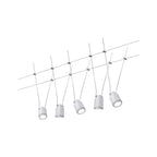 3980 Wire System TunLED 5x4W Weiß/Chrom matt 230/12V 3980 Seilleuchte Seillampe Deckenleuchte Decken