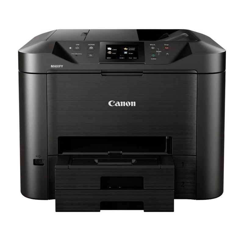 Canon MAXIFY MB5450 Tintenstrahldrucker 4-in-1 Multifunktionsgerät DIN A4 (Drucker, Scanner, Kopierer, Fax, Duplex-ADF, 600x1200 DPI, WLAN, 24/15,5 ISO-Seiten/Min., Duplexdruck, 500-Blatt-Kassette)