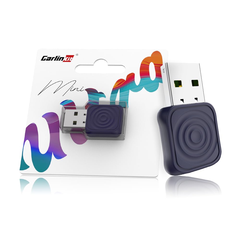 Carlinkit 2025 kabelloser CarPlay & Android Auto Adapter, Upgrade von kabelgebundener auf kabellose Verbindung, Plug & Play mit USB-A/Typ-C, Funktioniert mit iPhone iOS 10+ & Android 11.0+