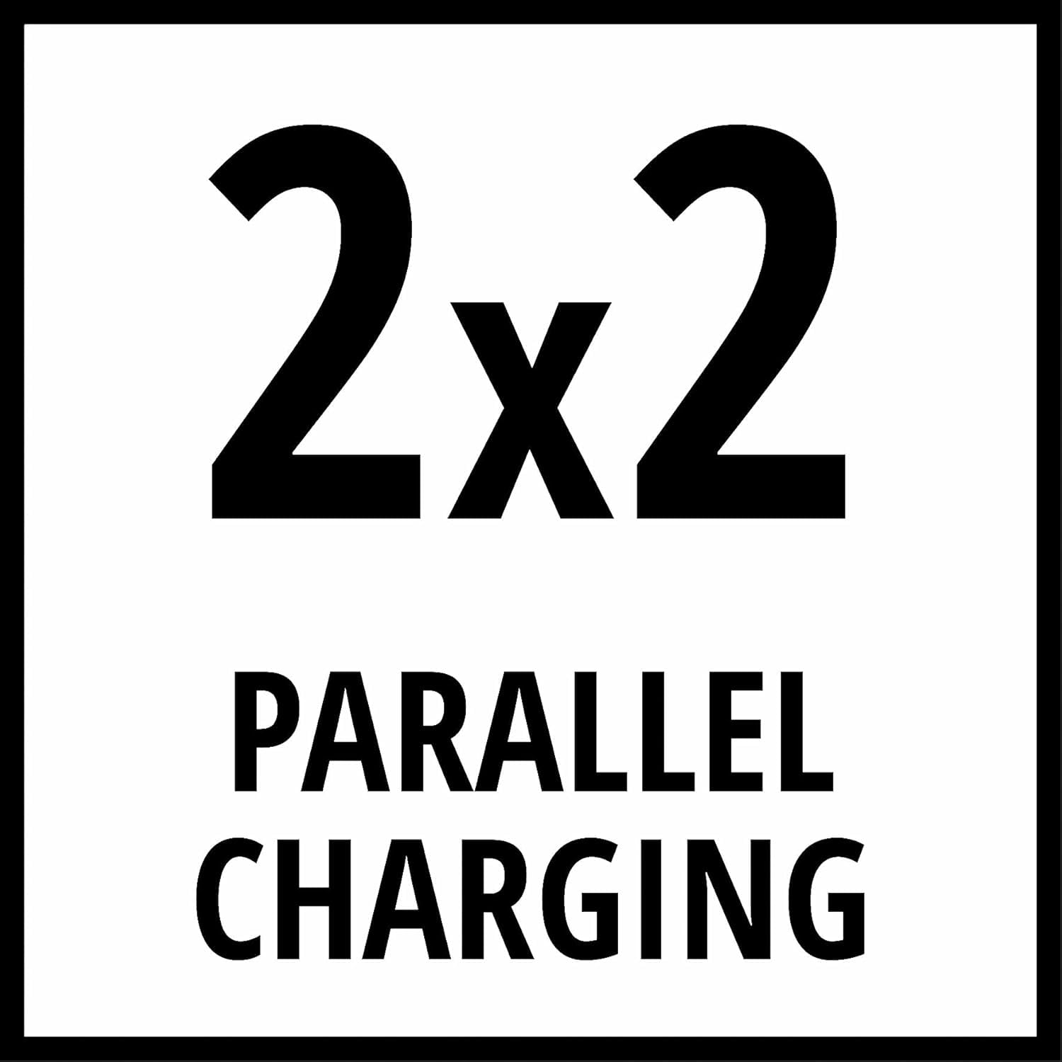 Einhell Original Ladegerät Power X-Quattrocharger 4A Power X-Change (Li-Ion, 18V, gleichzeitiges Laden von 2x2 Akkus, Akkuüberwachung, intelligentes Lademanagement, 6-fache LED-Zustandsanzeige)