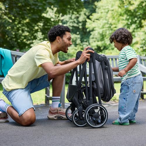 Bebeconfort Breeze Trio, Baby Kinderwagen 3 in 1 mit Kindersitz, 0-22 kg (0-4 Jahre), Reversibler & Leichter Kinderwagen Set, i-Size Kindersitz, Kompakter Faltmechanismus, Mineral Grey