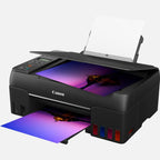 Canon PIXMA G650 MegaTank Drucker Tintenstrahldrucker Scanner Kopierer (4.800 x 1.200 dpi, Fotodrucker 10x15 cm,, LC Display, WLAN, Wireless Printing, Auto Power On/Off) schwarz