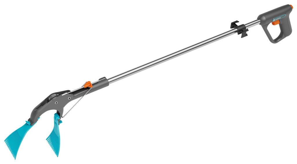 Gardena Greifer 4 in 1: ergonomische Greifzange, multifunktionales Gartengerät zum greifen, aufspießen, rechen und kratzen von Gartenabfällen (11700-88)