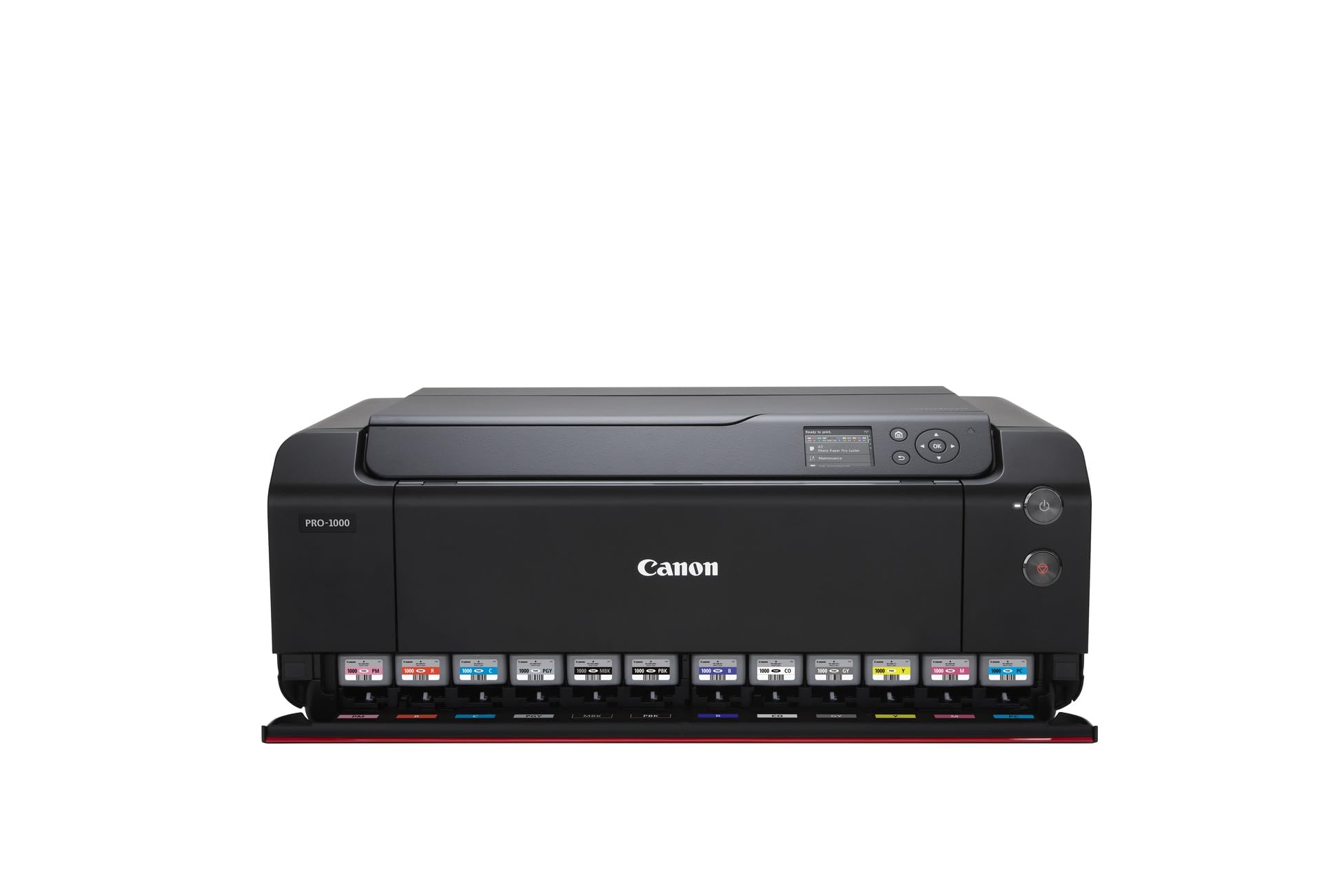 Canon imagePROGRAF PRO-1000 (DIN A2 Druck randlos, 12-Tintensystem, WLAN, LAN, 7,5 cm Farbdisplay), schwarz
