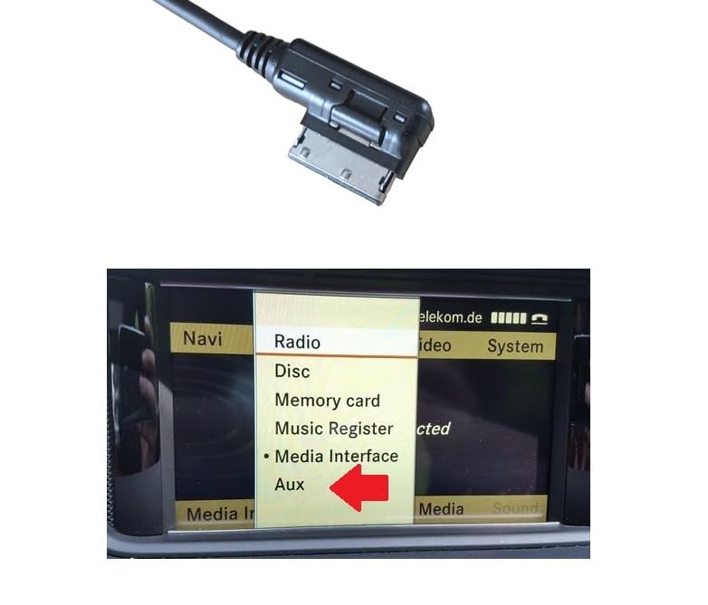 Daniko Bluetooth Aux in Adapter für Mercedes MB AMI Schnittstelle B C CL E S SL ML GL klasse