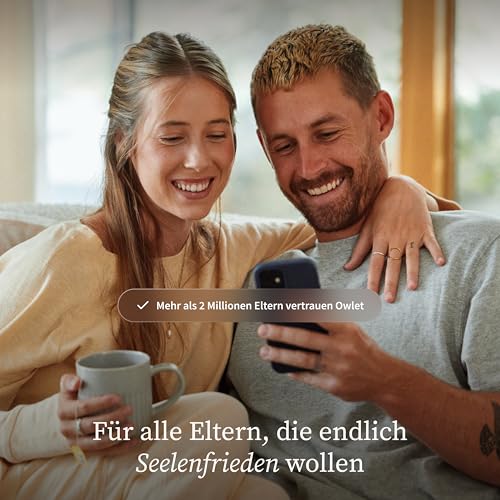 Owlet Dream Duo – Smart Baby Monitor mit Dream Sock® Sensor, präzise Puls- & Sauerstoffmessung, 2K HD Kamera, Schlafanalyse, WLAN & App-Steuerung für sicheres Baby-Monitoring, Mint
