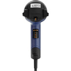Steinel Heißluftpistole HL 2020 E im Koffer, Inkl. 9mm Reduzierdüse, 2200 W Heißluftfön, LCD-Display, 80°-630°C, Blau