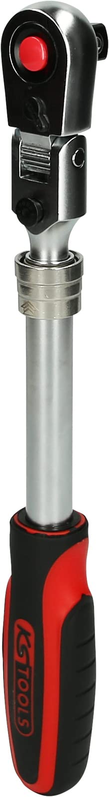 KS Tools 914.1220 1/2" SlimPOWER Teleskop-Gelenk-Umschaltknarre, 72 Zahn