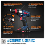Güde Akku Bohrschrauber BS 18 - Set 126tlg. (18 V, mit Bit-/Bohrer-Set im Koffer, 2-Gang, 19+1 Drehmomentstufen, max. 30 Nm, 10 mm Schnellspannbohrfutter, LED-Licht, inkl. Akku & Schnellladegerät)