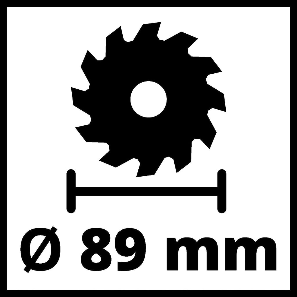 Einhell Mini-Handkreissäge TC-CS 89 (600 W, 7200 min^-1, 27 mm Schnitttiefe, 10 mm Sägeblattaufnahme, Spindelarretierung, TCT Sägeblatt, Parallelanschlag)