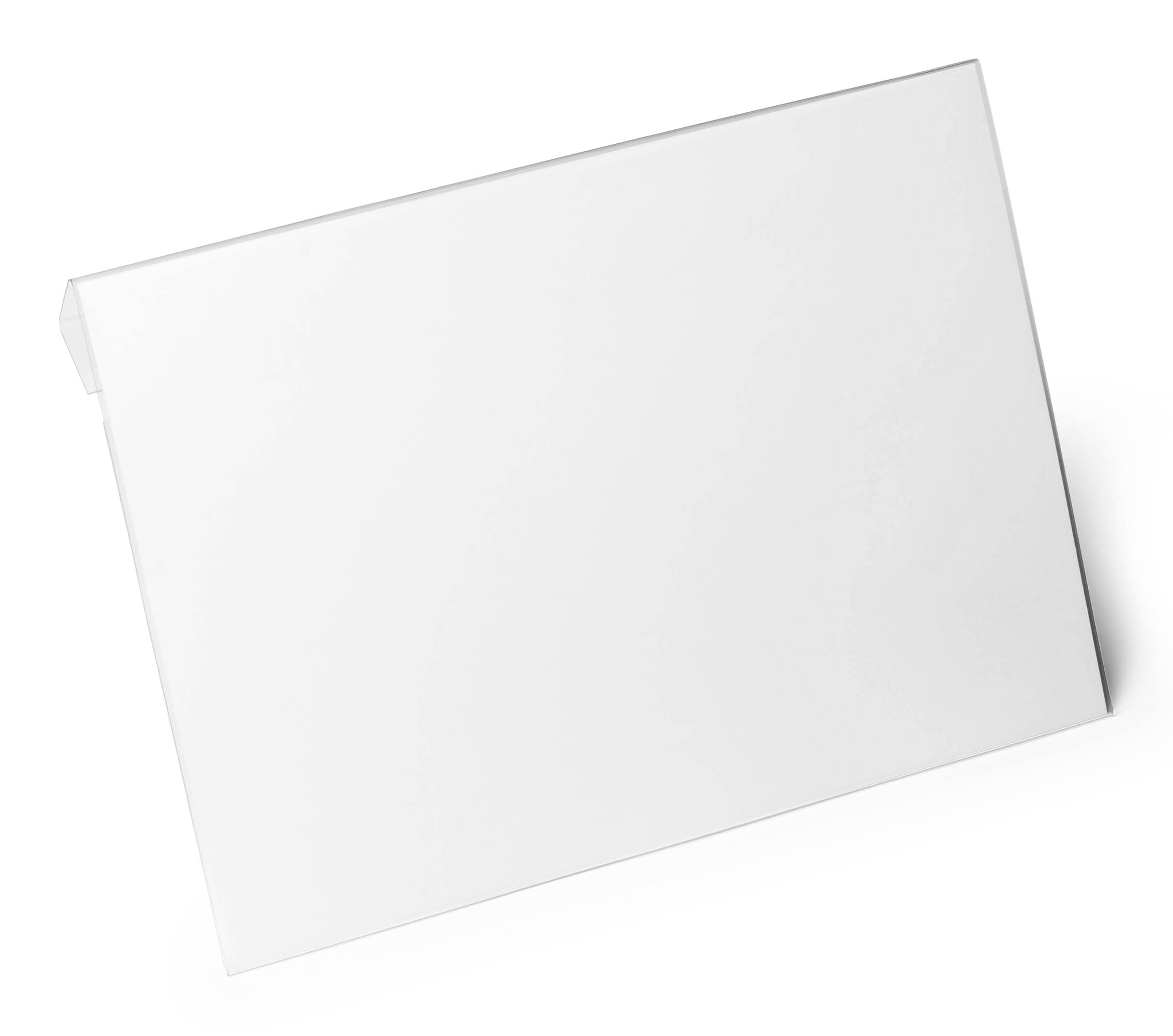 Durable Kennzeichnungstasche HARD COVER mit Falz A4 quer, Packung à 10 Stück, transparent, 116319
