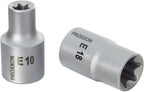 PROXXON Spezialsatz für TX- und Innensechskantschrauben, Für 1/4"-Vierkantantrieb und 1/2"-Vierkantantrieb, 42-teiliges Werkzeug-Set mit Kunststoffkoffer, 23290