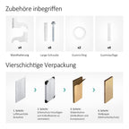 EMKE Design Heizkörper Flach, 1800x616 mm Vertikal Flachheizkörper mit Mittelanschluss, Einlagig Weiß Paneelheizkörper Wandheizkörper für Bad, Schlafzimmer & Wohnzimmer, 1118W