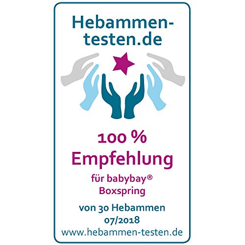 babybay Maxi extra großes Beistellbett aus massivem Buchenholz / Kinderbett Höhe stufenlos verstellbar & umweltfreundlich / mitwachsendes Babybett (kernbuche geölt)