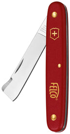 FELCO 3.90 20 Okulier- Schneidmesser (Rosenokuliermesser 10 cm, Messer für Rechtshänder, Multifunktionsmesser, mit Rindenheber, Klinge Edelstahl)