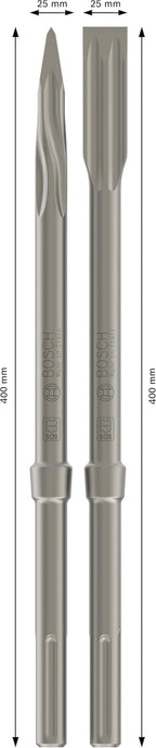 Bosch Professional 4tlg. Meißel Set SDS max (Zubehör Abbruchhammer)