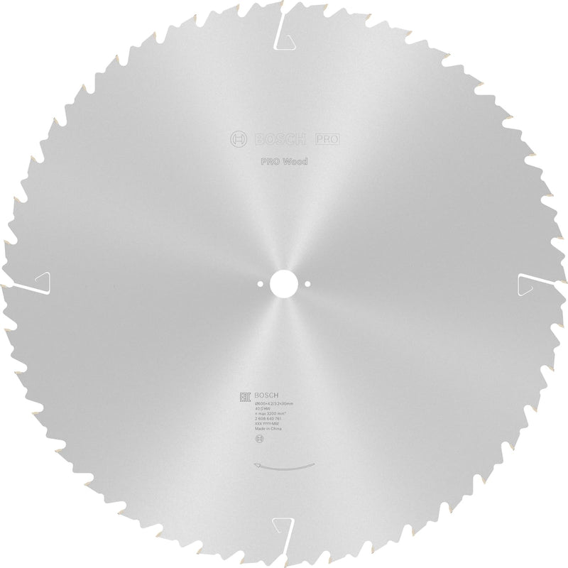 Bosch Accessories Bosch Professional 1x Kreissägeblatt Construct Wood (für Holz, Sägeblatt Ø 600 x 30 x 4,0 mm, 40 Zähne, Zubehör Kreissäge)