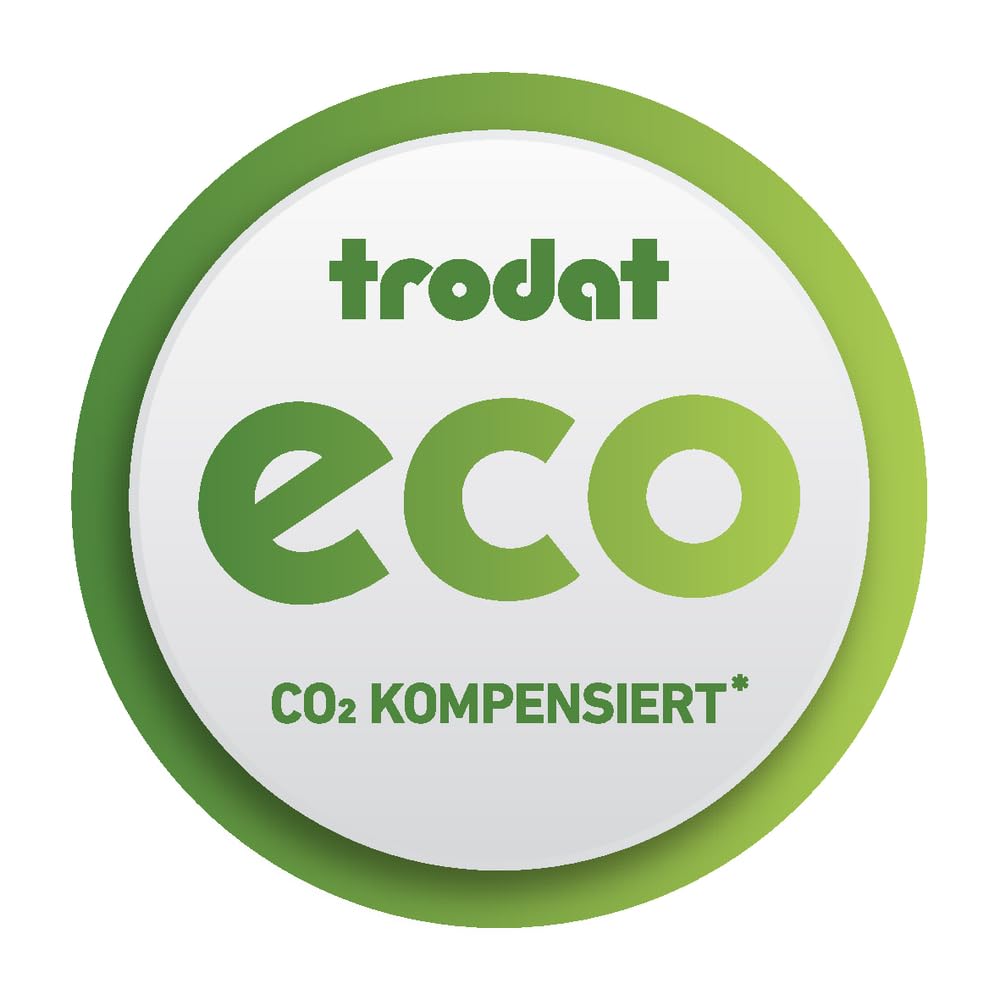 Trodat Professional Datumsstempel 5430/L, Selbstfärbend, EINGEGANGEN - BEZAHLT - GEBUCHT, blau-rot, Mittel