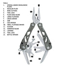 Gerber Multifunktionswerkzeug mit Nylon-Scheide und 12 Funktionen, Suspension Multi-tool, 31-003620