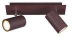 Trio Leuchten Deckenleuchte Marley 802400224, Metall rostfarbig, Spotbalken 2-flammig, exkl. 1 x GU10