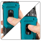 Makita DF333DSAE Akku-Bohrschrauber 12 V max. / 2,0 Ah, 2 Akkus + Ladegerät im Transportkoffer, Schwarz, Blau