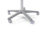 Bi-Office Mobiles Flipchart Smart, mit 5 Rollen, Magnetisch, Aluminiumrahmen, Tafelgröße 70 x 100 cm, Gesamthöhe 180 cm,Grau,