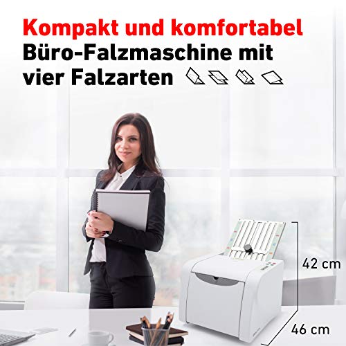 Professionelle Falzmaschine IDEAL 8306 mit Vier Falzarten, 60 bis 115 g/m² Papier, 115 Blatt/Minute, 7.000 Blatt/Stunde