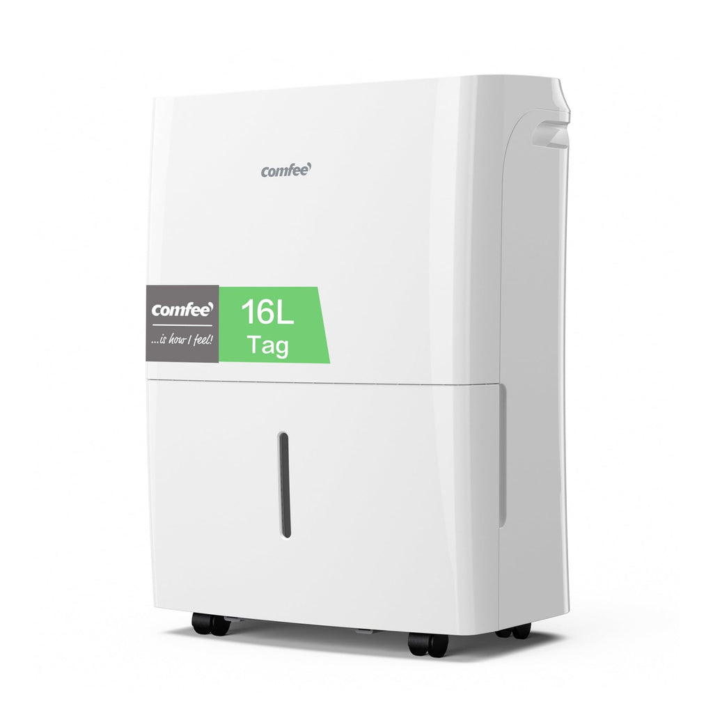 Comfee Luftentfeuchter 16L/24h,Raumgröße ca.80m³(32m²),APP-fähig,Smart modu,Timer 24H,Wassertank 3L,Gegen Feuchtigkeit, MDDF-16DEN7-WF
