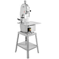 VEVOR Kommerzielle elektrische Fleischbandsäge Knochenschneidemaschine, 1800 W vertikale Knochensäge, 380 x 485 mm Werkbank, Gefrierfleischschneider mit Klinge für Rippchen, Schweinefleisch